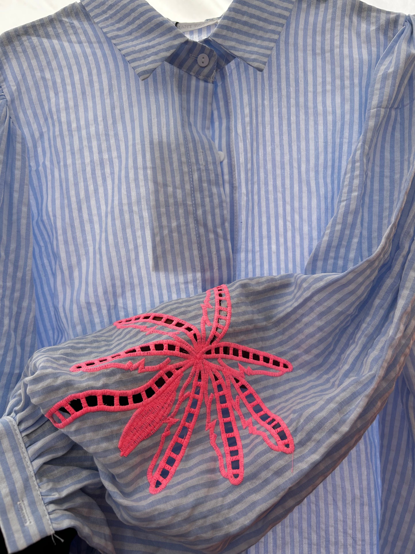 Long sleeve palm tree blouse