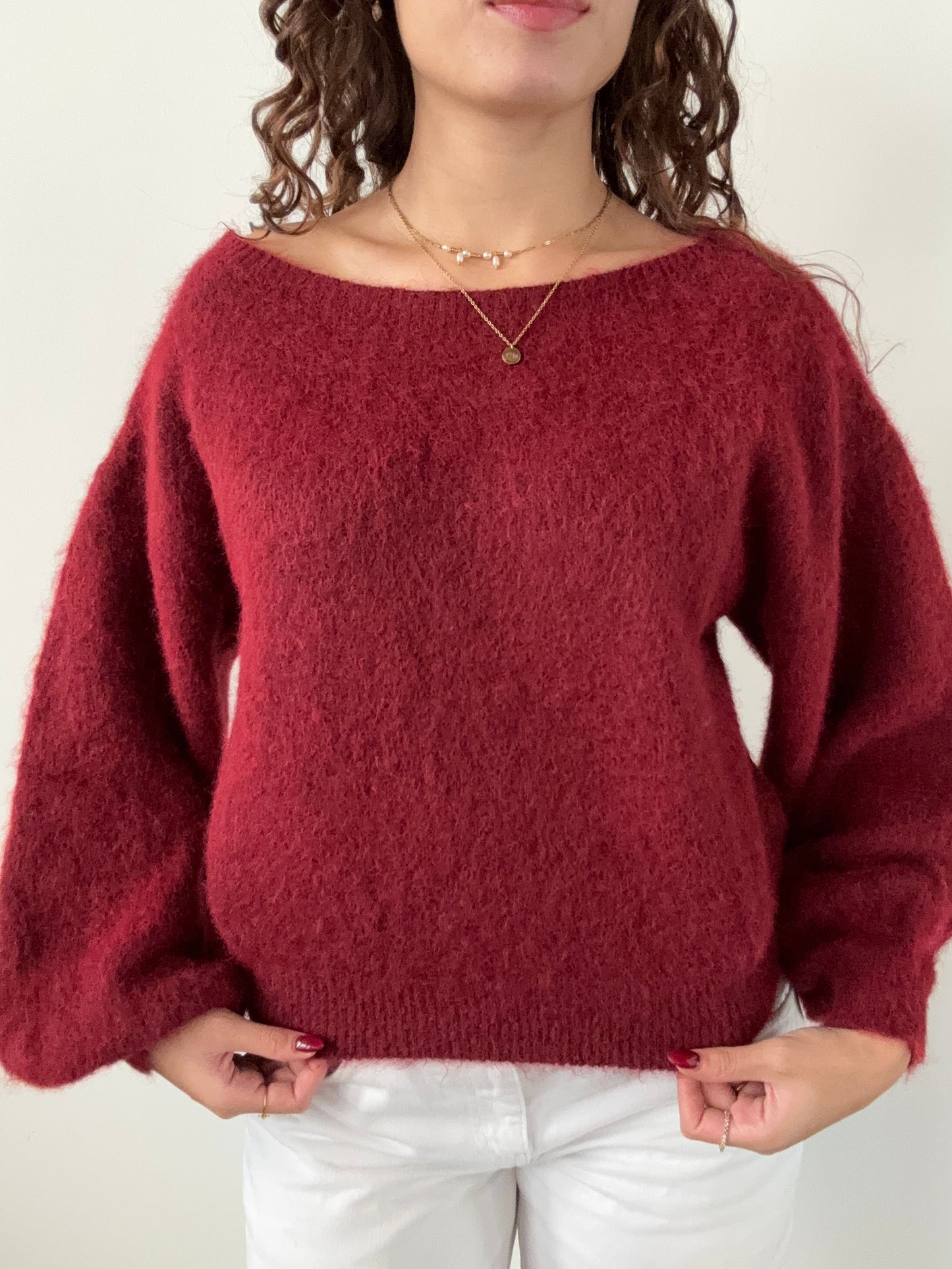 Off shoulder Stockholm pull