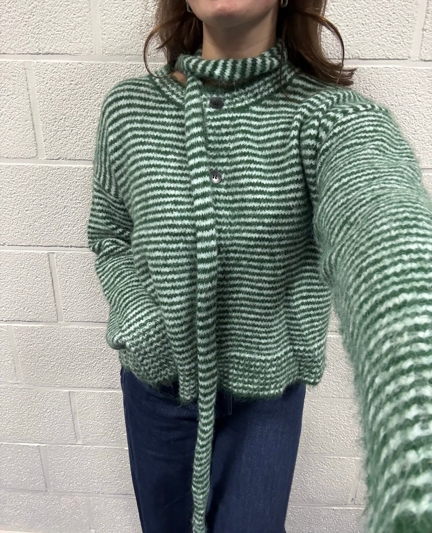 Knit and scarf combo