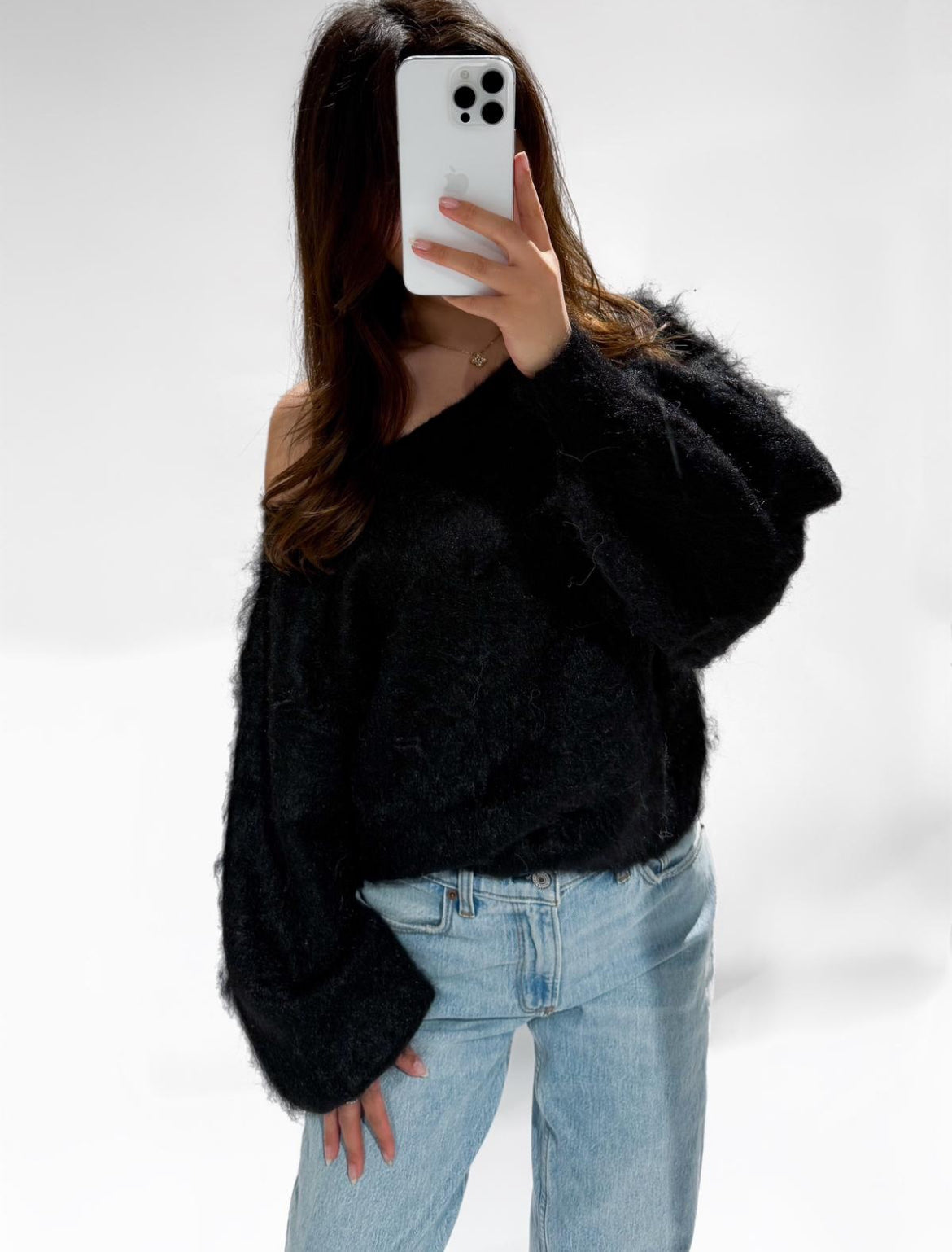 Off shoulder Stockholm pull