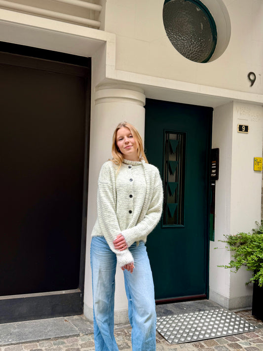 Knit and scarf combo