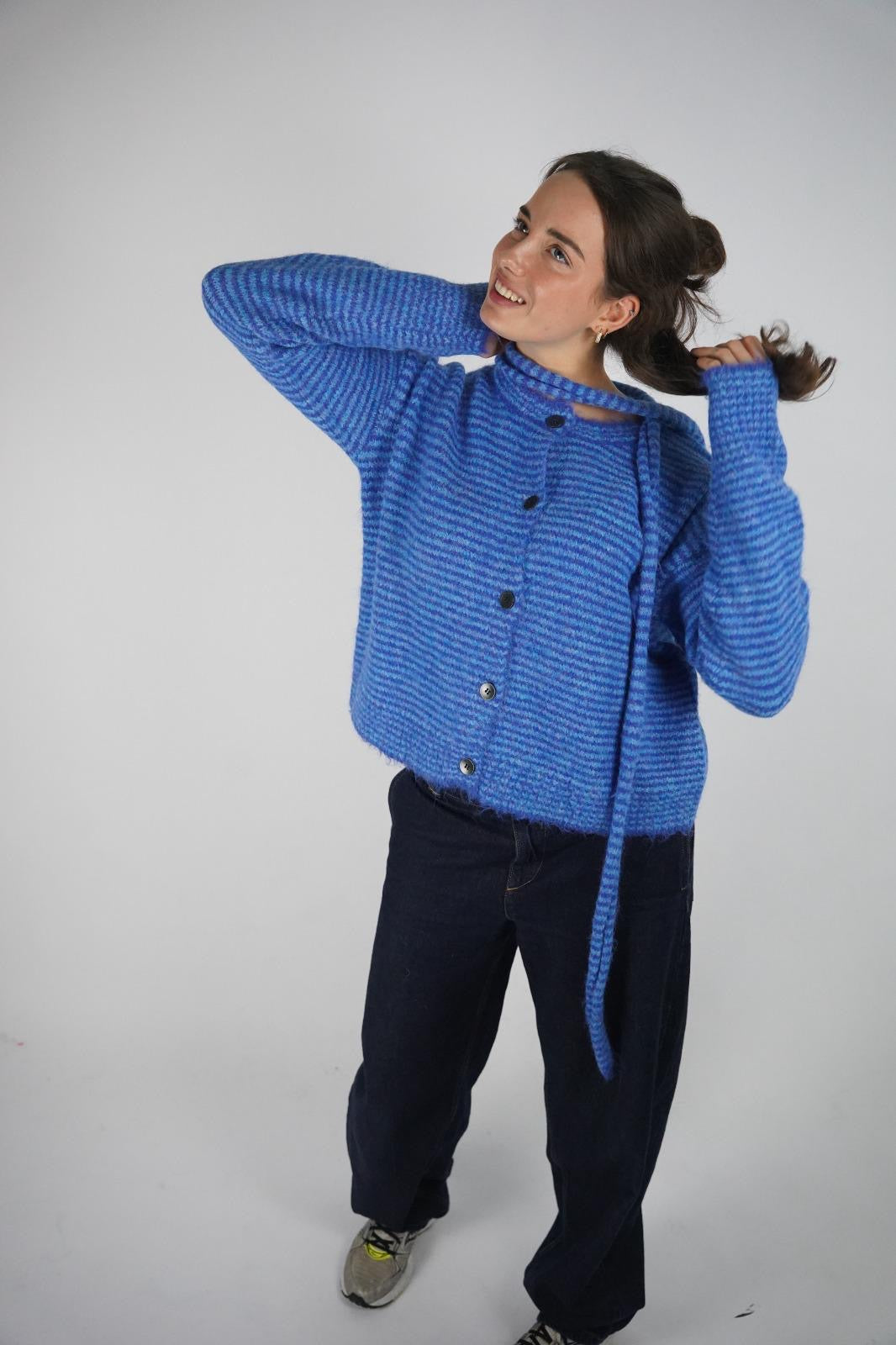 Knit and scarf combo