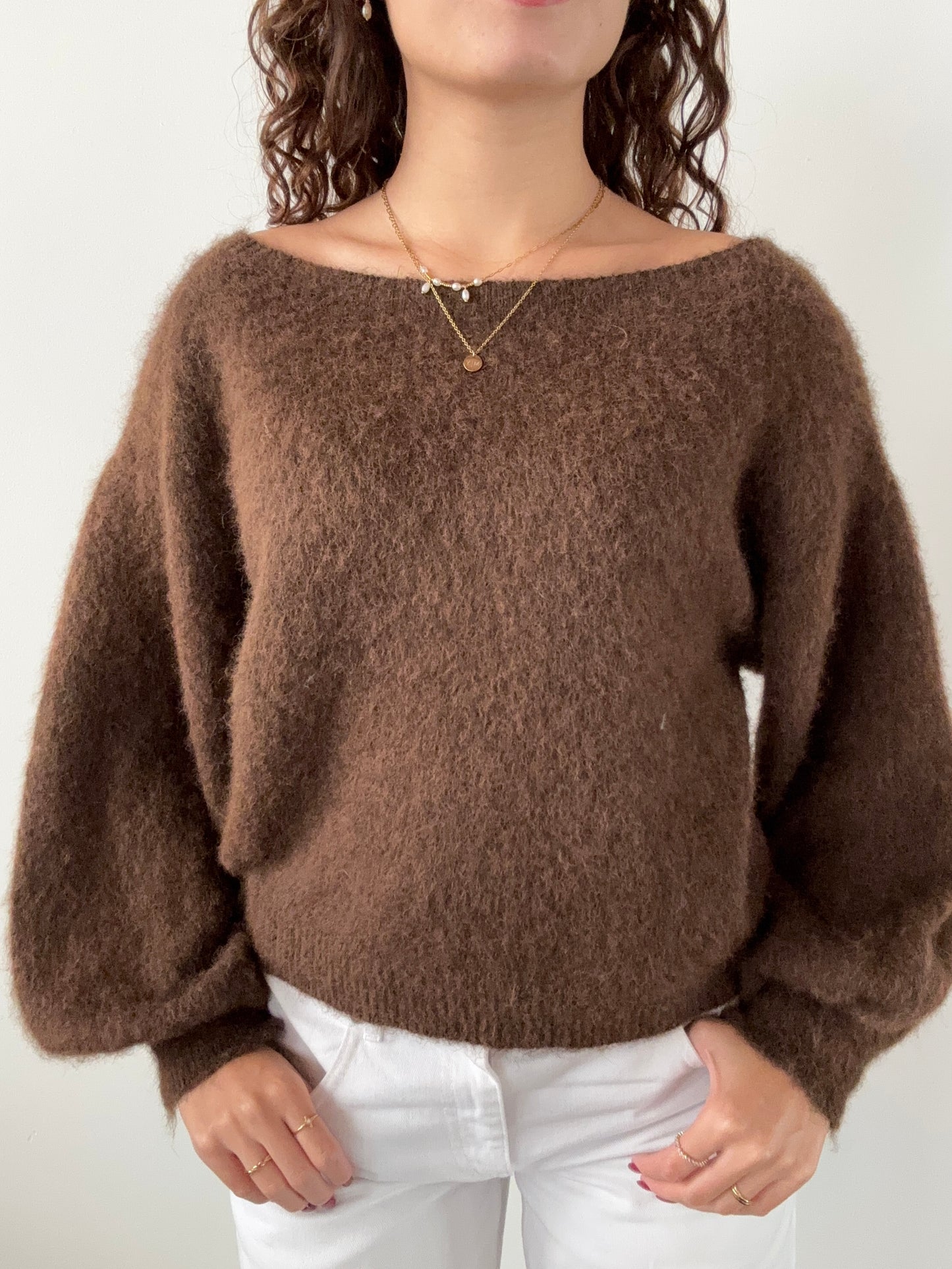 Off shoulder Stockholm pull