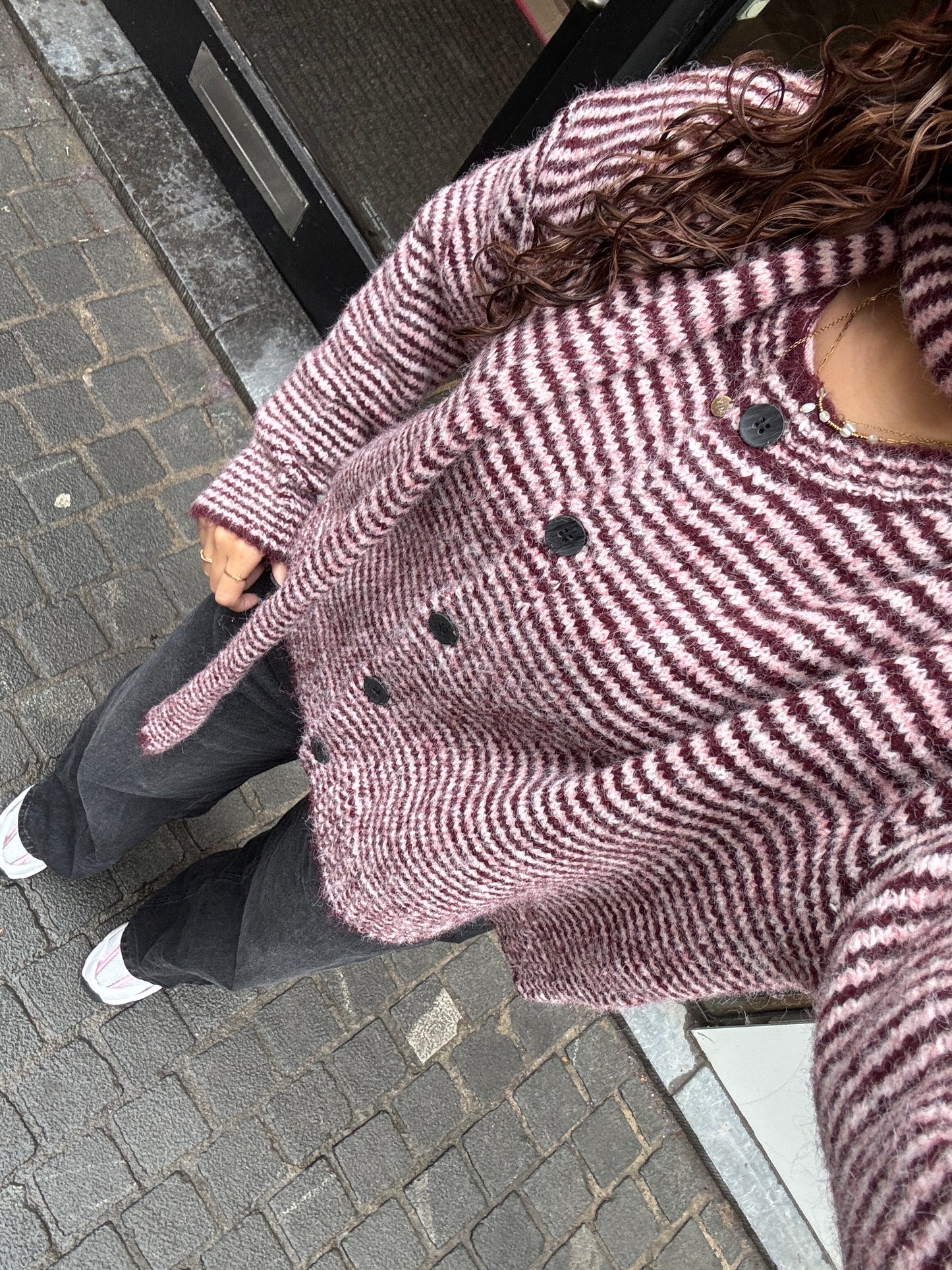 Knit and scarf combo