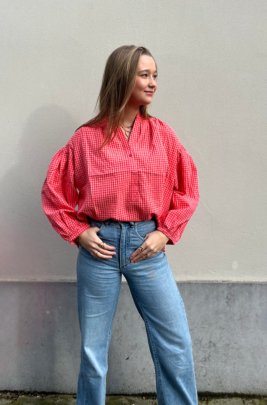 Lili blouse - coral