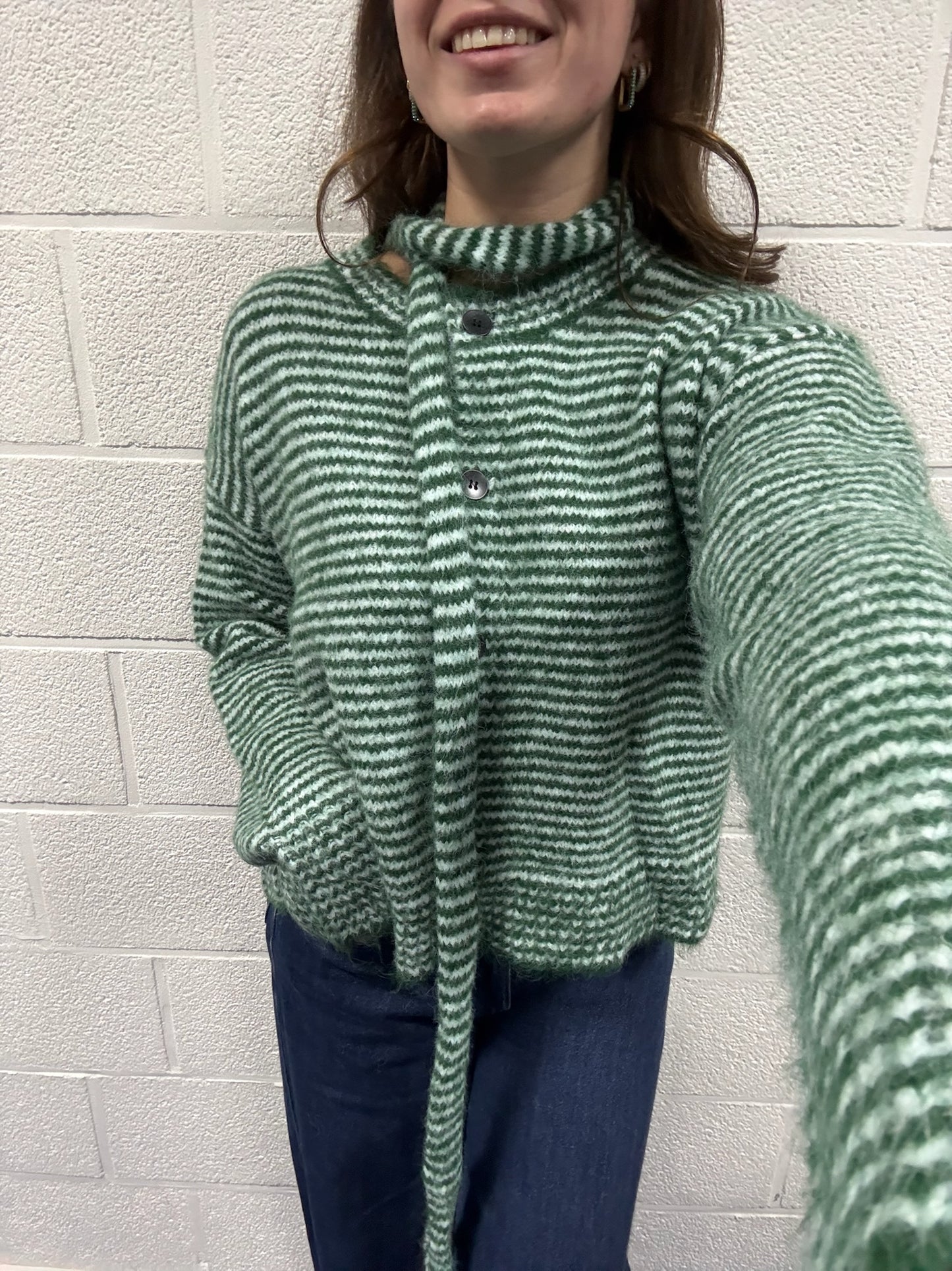 Knit and scarf combo