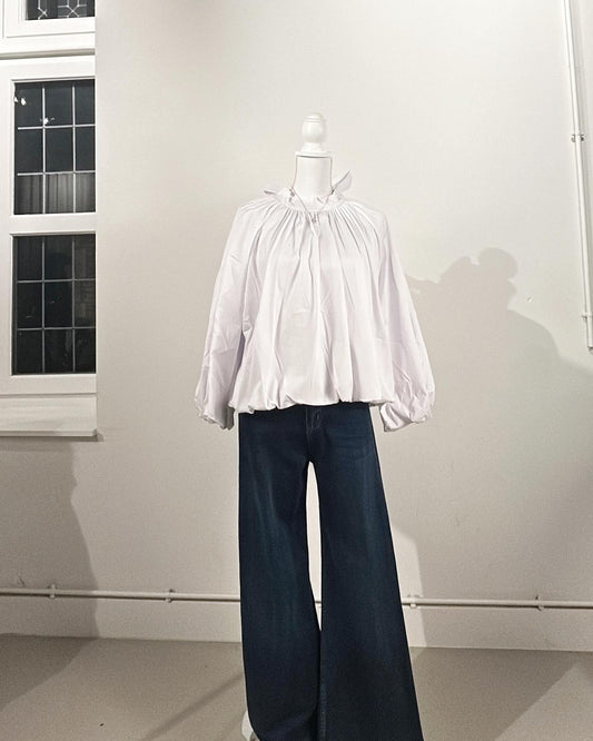 Luna blouse met open rug